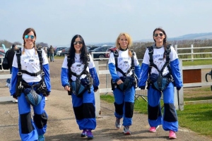 Maria Mason MFHT takes part in charity skydive